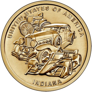 2023 1-dollar - S - Indiana - Proof reverse